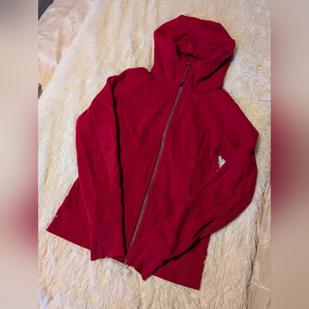 Women's Red Hoodie Jacket